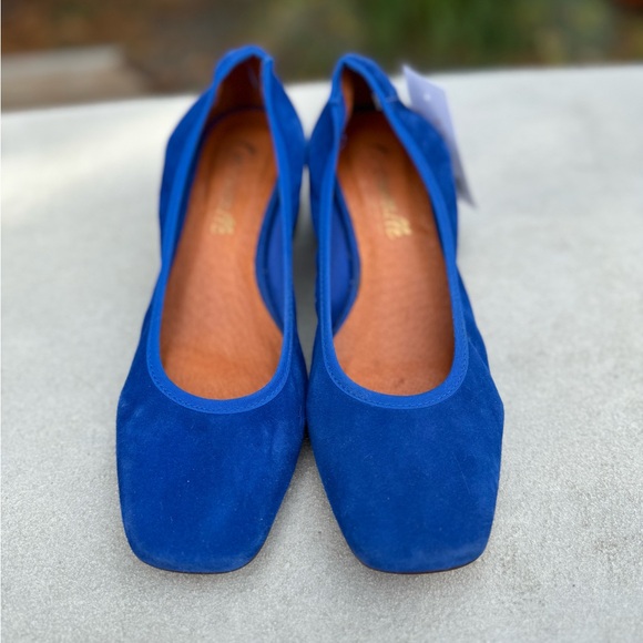 L’intervalle ballet mini heel blue suede and leather with square toe size EU 39 - Picture 3 of 10